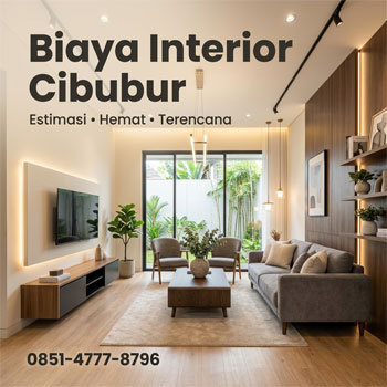biaya interior cibubur jakarta timur desain rumah modern minimalis