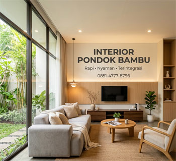 jasa desain interior pondok bambu jakarta timur dengan konsep modern dan terintegrasi