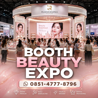 Booth beauty expo profesional untuk ICE BSD JIExpo SMESCO dan JCC oleh Ruang Warna Interior