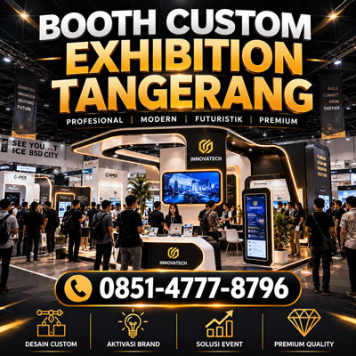 Booth Custom Exhibition Tangerang Profesional untuk Event dan Expo