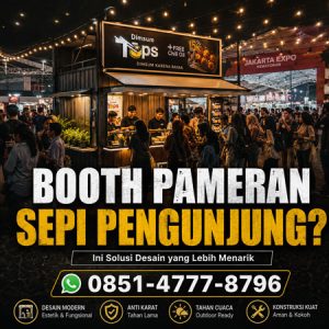 Solusi desain booth pameran modern agar lebih ramai pengunjung