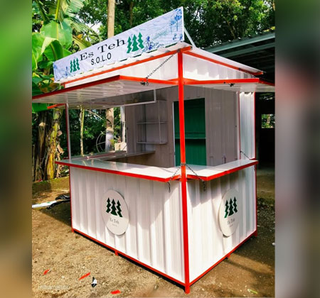 Desain booth container custom modern