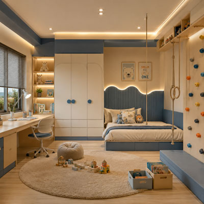 Desain Kamar Anak Pondok Kelapa