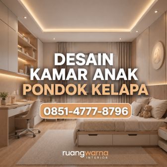Desain kamar anak Pondok Kelapa minimalis modern custom Ruangwarna Interior