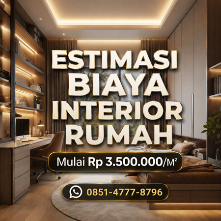 Estimasi biaya interior rumah modern custom kamar plafon lighting Jabodetabek