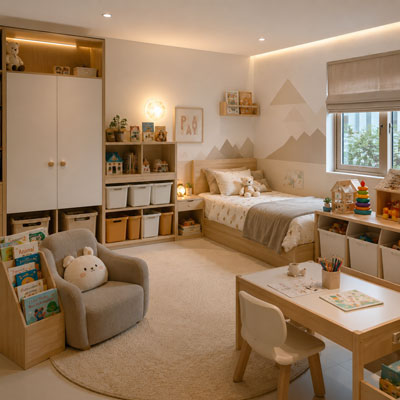 Interior Kamar Anak Kemang