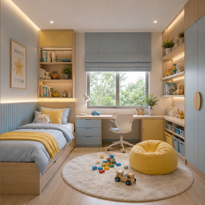 Interior Ruang Anak Kembangan