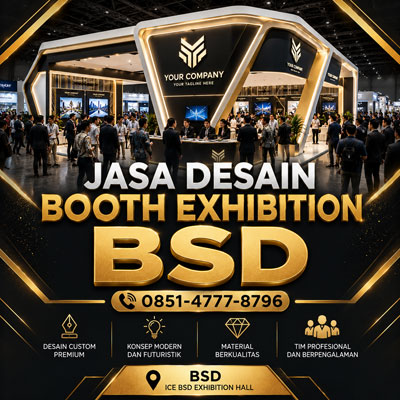 Jasa Desain Booth Exhibition BSD Profesional untuk Event dan Expo