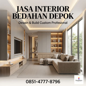 Jasa interior Bedahan Depok desain rumah minimalis modern custom