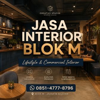 Jasa Interior Blok M Jakarta Selatan lifestyle commercial interior oleh Ruangwarna Interior