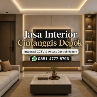 Jasa interior Cimanggis Depok dengan integrasi CCTV dan access control modern