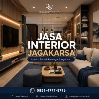 Jasa Interior Jagakarsa Jakarta Selatan interior rumah keluarga modern oleh Ruangwarna Interior