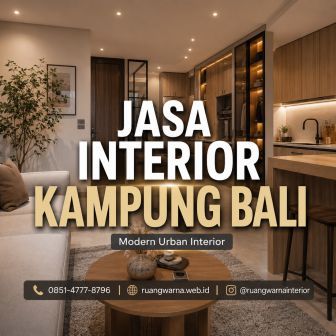 Jasa interior Kampung Bali Jakarta Pusat modern minimalis untuk rumah apartemen dan area komersial oleh Ruangwarna Interior
