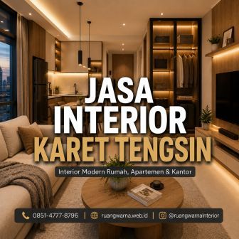 Jasa interior Karet Tengsin Jakarta Pusat modern untuk apartemen rumah dan kantor oleh Ruangwarna Interior