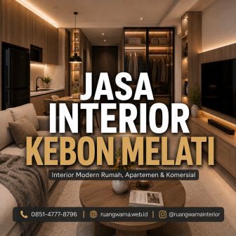 Jasa interior Kebon Melati Jakarta Pusat modern untuk rumah apartemen dan kantor oleh Ruangwarna Interior