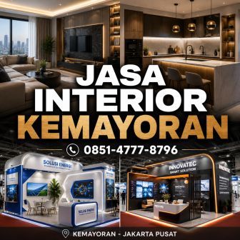 Jasa interior Kemayoran Jakarta Pusat untuk apartemen premium kitchen set modern booth exhibition dan interior corporate.