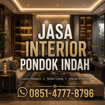Jasa Interior Pondok Indah luxury modern smart home interior rumah mewah Jakarta Selatan