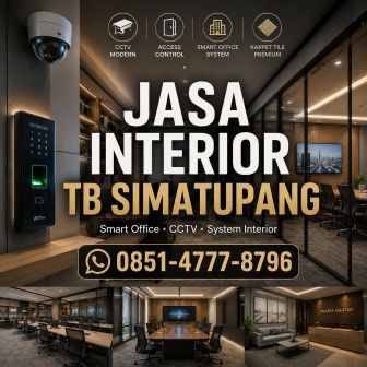 Jasa interior TB Simatupang office interior CCTV access control karpet tile kantor Jakarta Selatan