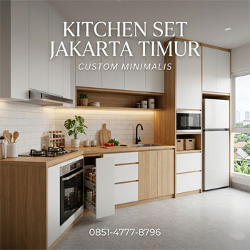 Kitchen set Jakarta Timur custom minimalis desain dapur modern Ruangwarna Interior