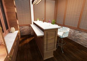 jasa interior jakarta timur minibar teras minimalis