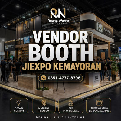 Vendor Booth JIExpo Kemayoran Jakarta Profesional Custom Exhibition