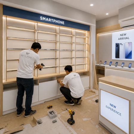 Portfolio Interior Retail Ruang Warna