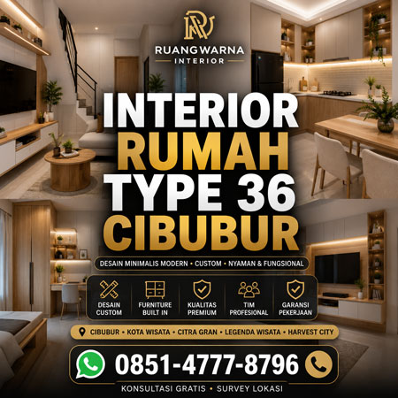 Interior Rumah Type 36 Cibubur Desain Rumah Minimalis Modern Custom
