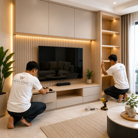 Portfolio Interior Apartemen Ruang Warna