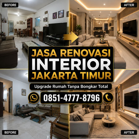 Jasa Renovasi Interior Jakarta Timur untuk upgrade rumah lama tanpa bongkar total oleh Ruang Warna Interior