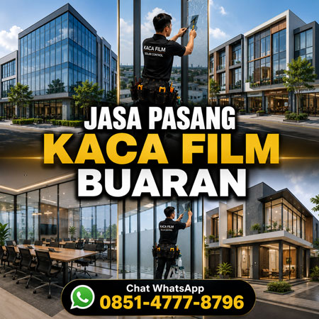 Jasa Pasang Kaca Film Buaran Jakarta Timur untuk Rumah, Kantor, Ruko, Gudang, Sekolah, Hotel, dan Gedung oleh Ruang Warna Interior