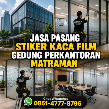 Jasa Pasang Stiker Kaca Film Gedung Perkantoran Matraman Jakarta Timur untuk Kantor, Gedung Komersial, dan Ruang Meeting oleh Ruang Warna Interior